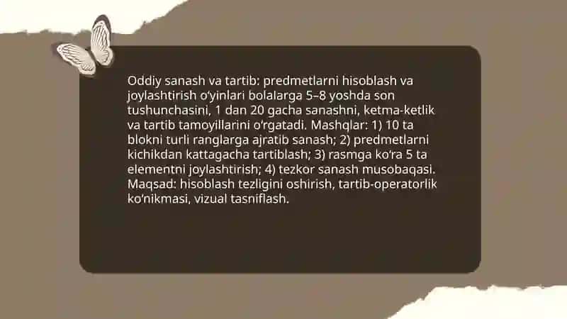 Boshlangʻich taʼlimda kombinatorika elementlariga oid sinfdan tashqari mashgʻulotlar 3