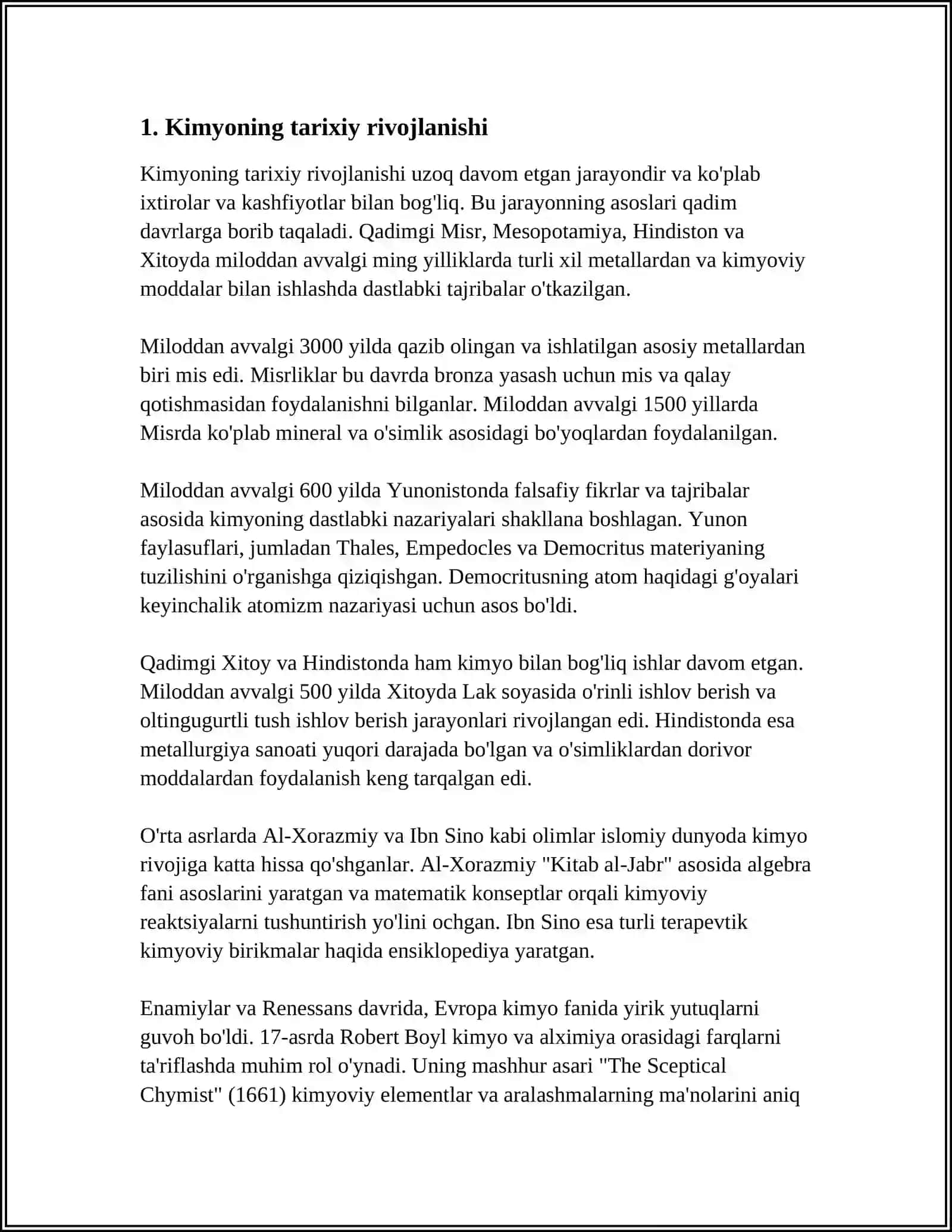 KIMYO VA ALKIMYONING KELIB CHIQISHINI TAHLIL QILISH 3