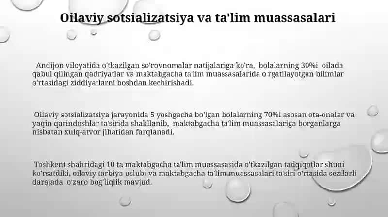 Oilaviy Sotsializatsiya va O'ziga Xos Xususiyatlari 3