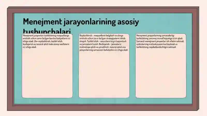 Menejment jarayonlarivamexanizmi 3