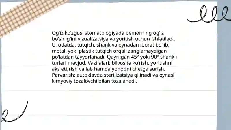 Ogʻiz koʻzgusi 3