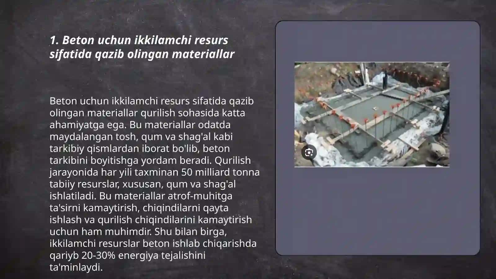 Beton uchun oĝir,yengil va òta yengil tòldirgichlarni ikkilamchi resurslardan olish 3