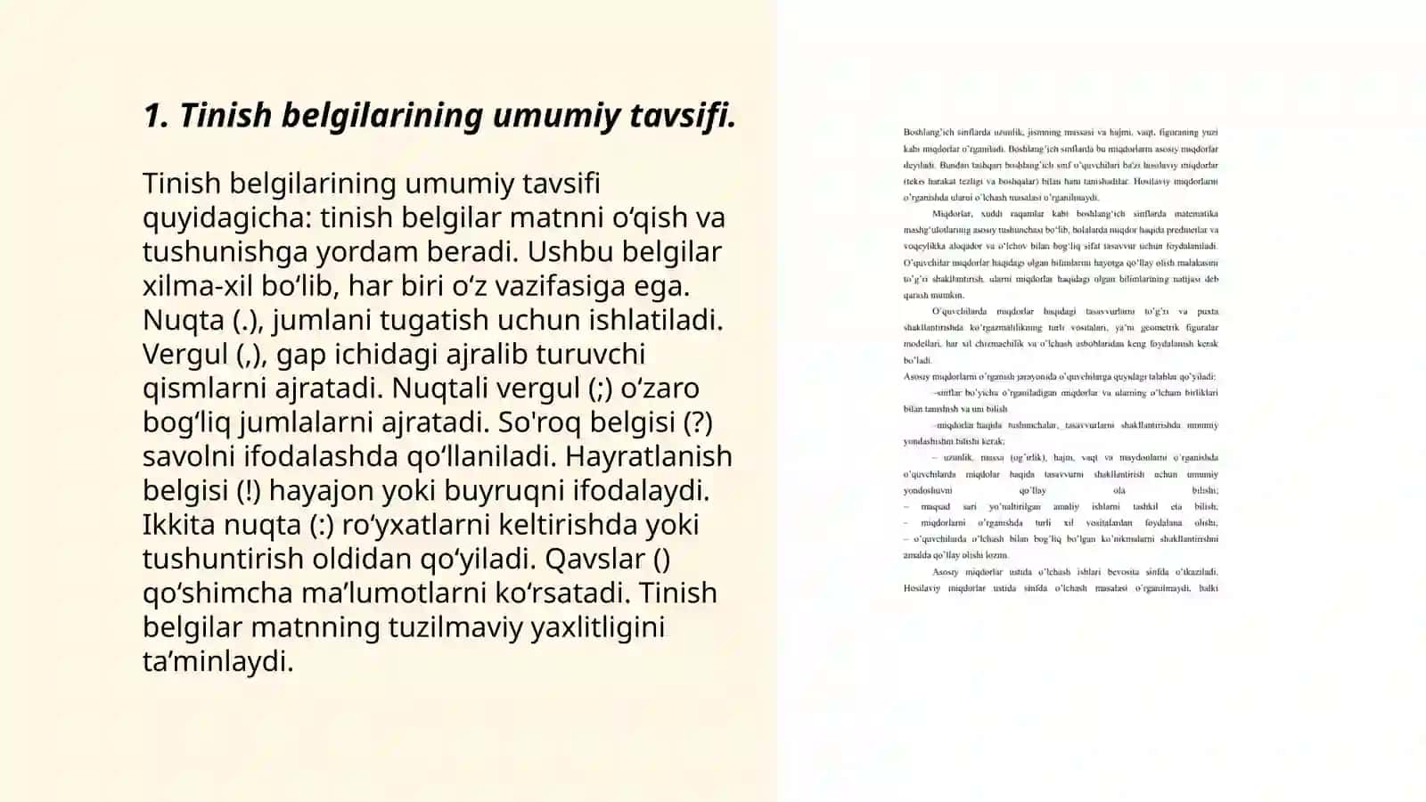 Boshlangʻich sinflarda tinish belgilarining berilishi 3