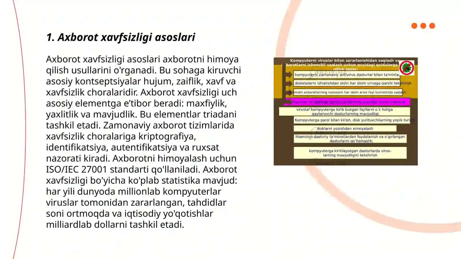 Axborot xavfsizligi asoslari 3