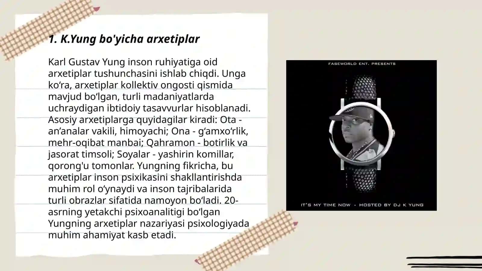 K.Yung bo'yicha arxetiplar 3