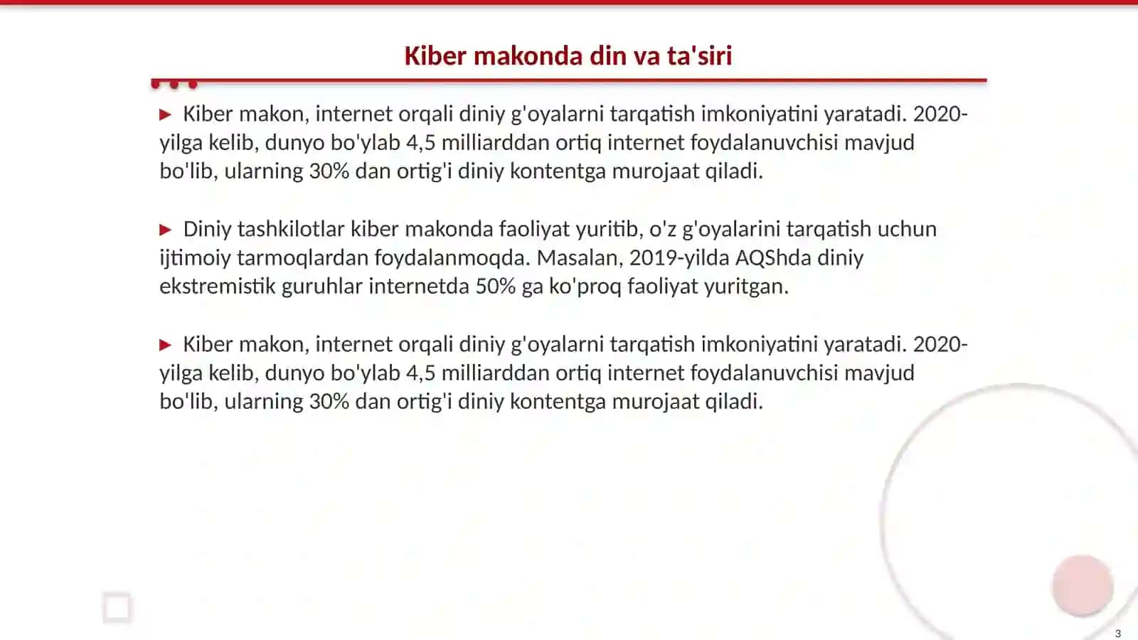 Kiber makonda din, missionerlik va prozelitizimning ijtmoiy siyosiy xavfi 3
