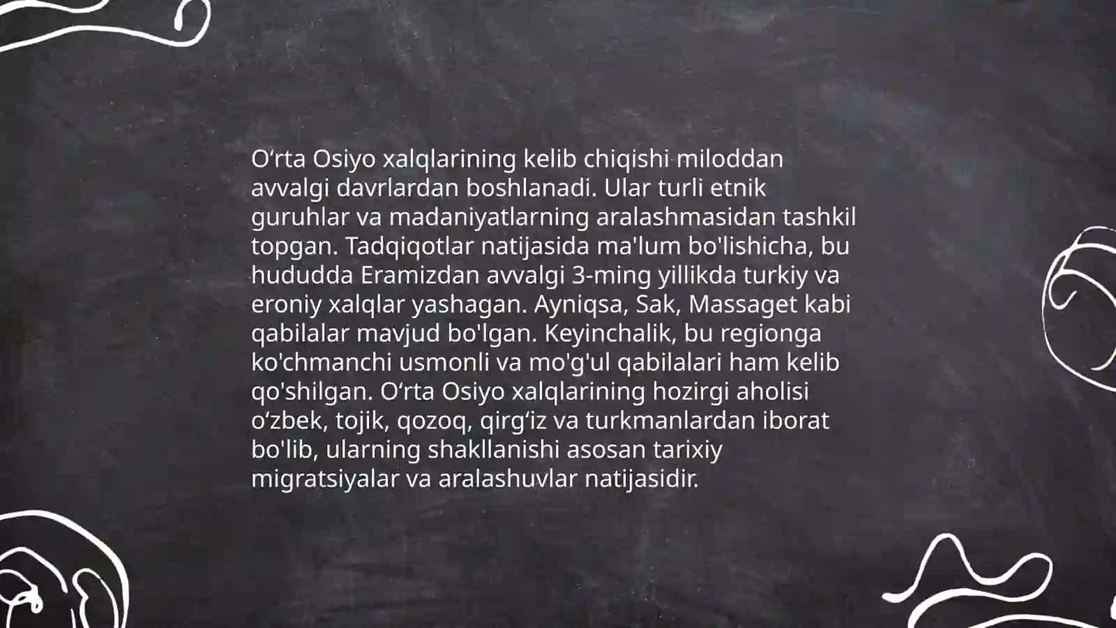 Oʻrta Osiyo xalqlarining etnalogiyasi 3