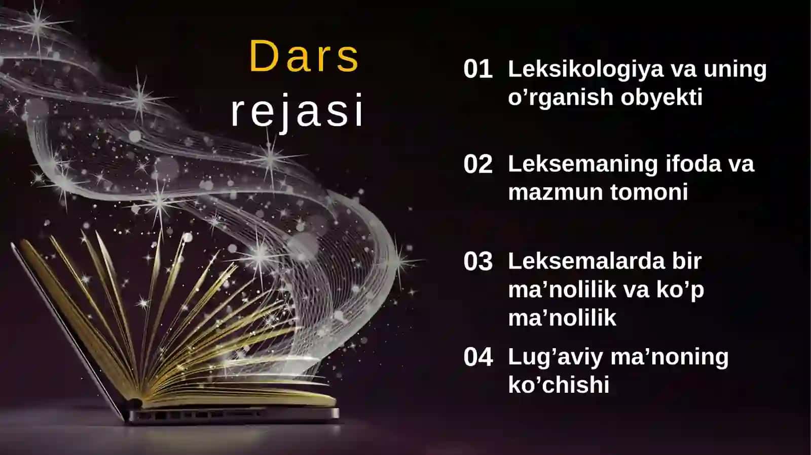 Leksikologiya. Bir ma’noli va ko’p ma’noli so’zlar 3