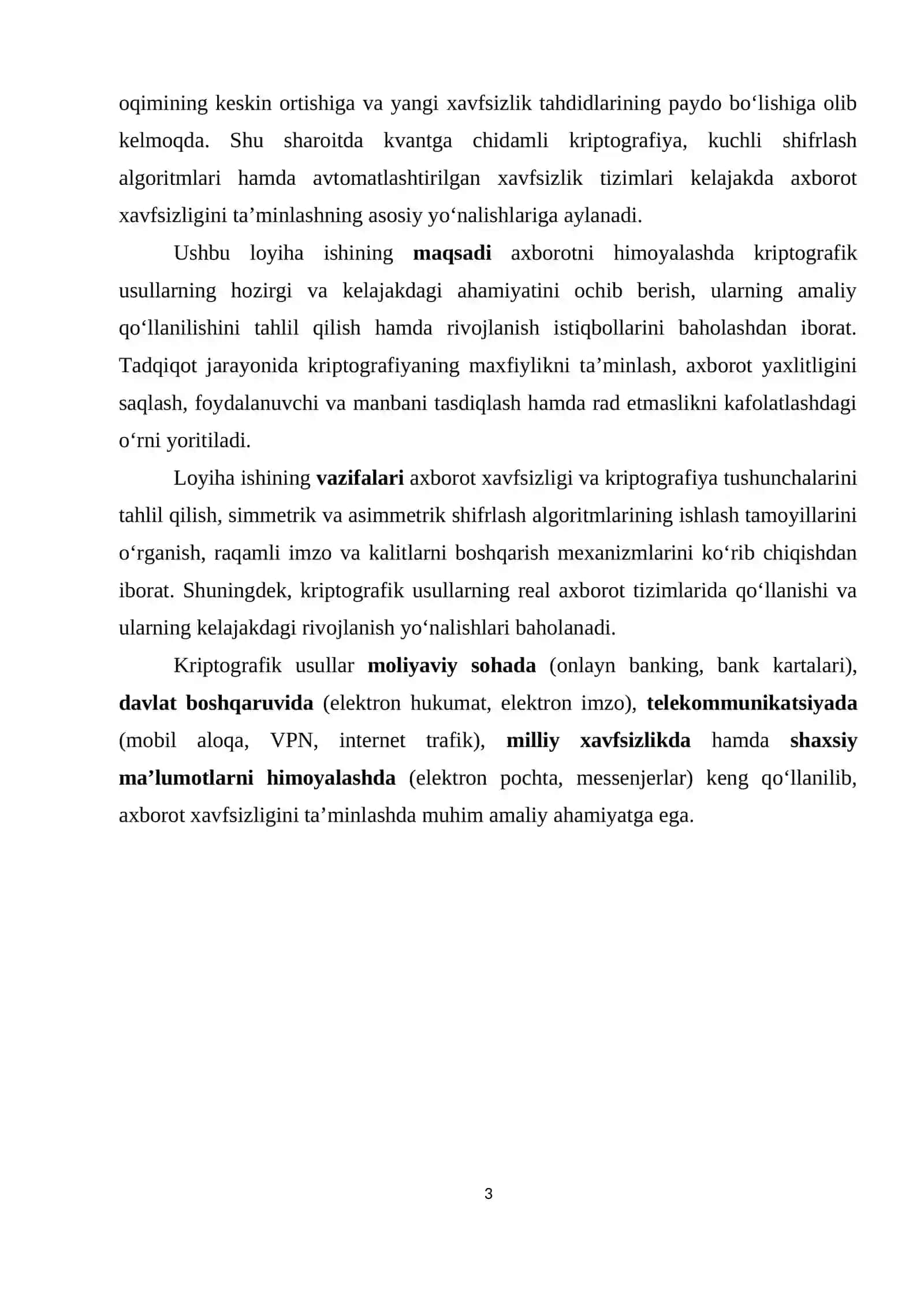 Axborotni himoyalashda kriptografik usullardan foydalanish 3