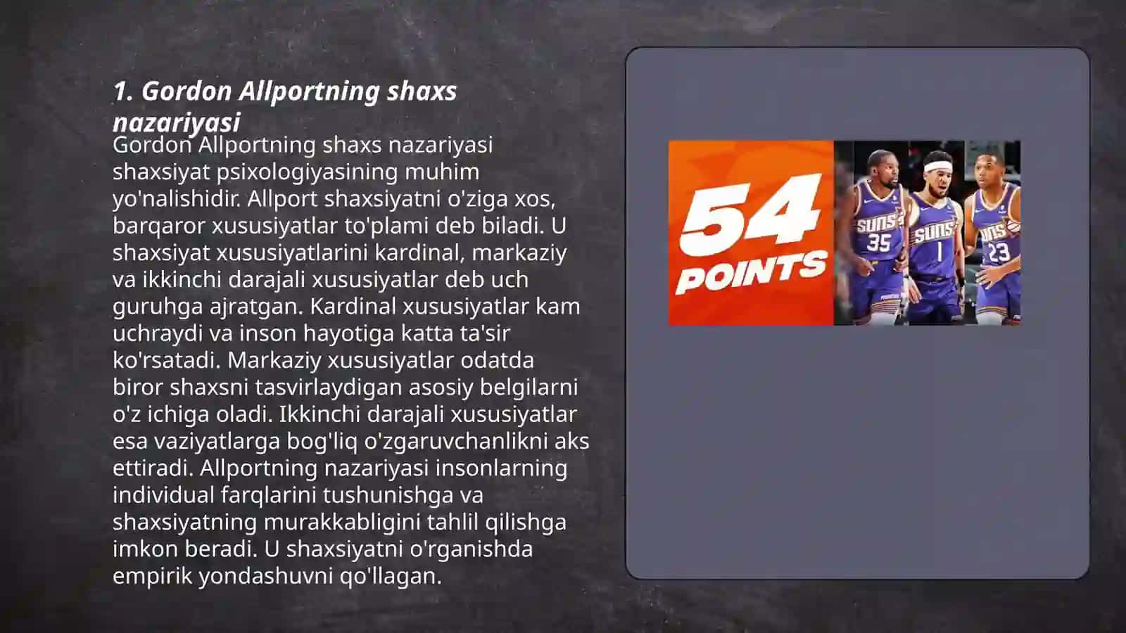Gordon Allportning shaxs nazariyasi 3