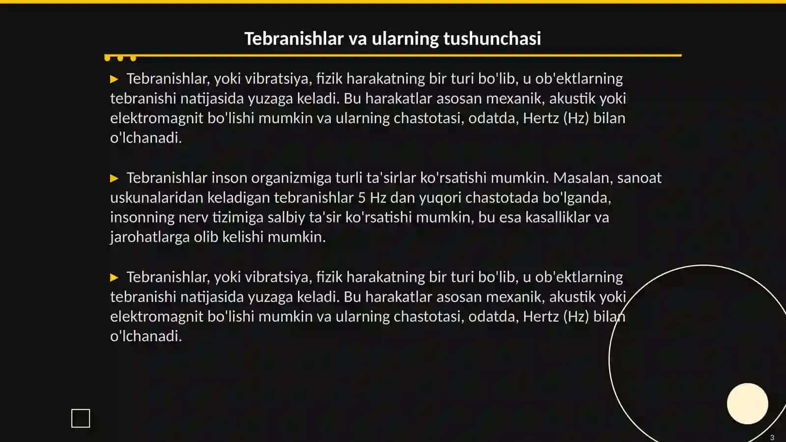 Tebranishlar (vibratsiya) insonga ta'siri, tebranishni kamaytirish yo'llari 3