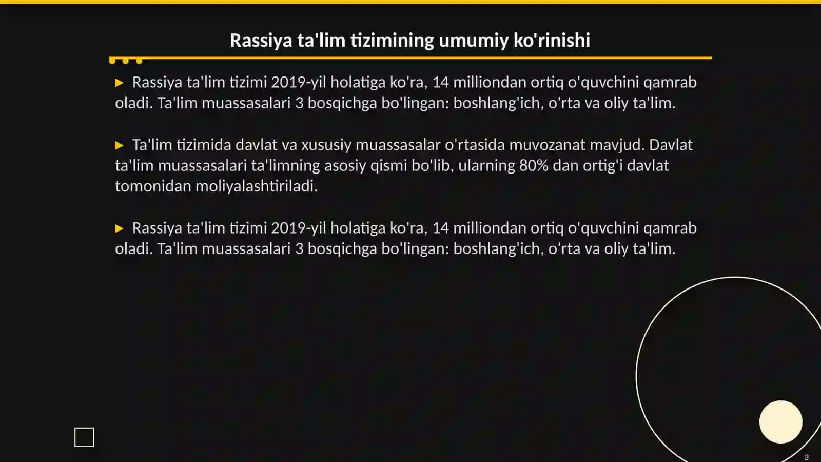 Rassiya davlatining ta'lim muassasalarida boshqarish strukturasi 3