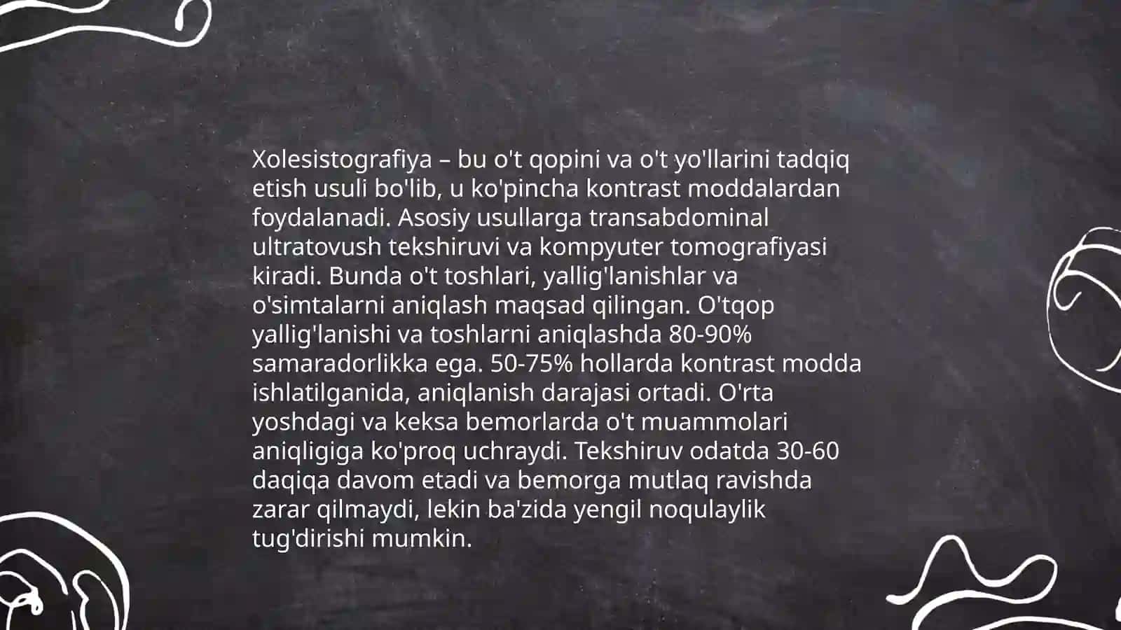 Xolesistografiya, Jigarni skanerlash, UTT jigar va o’t qopni 3