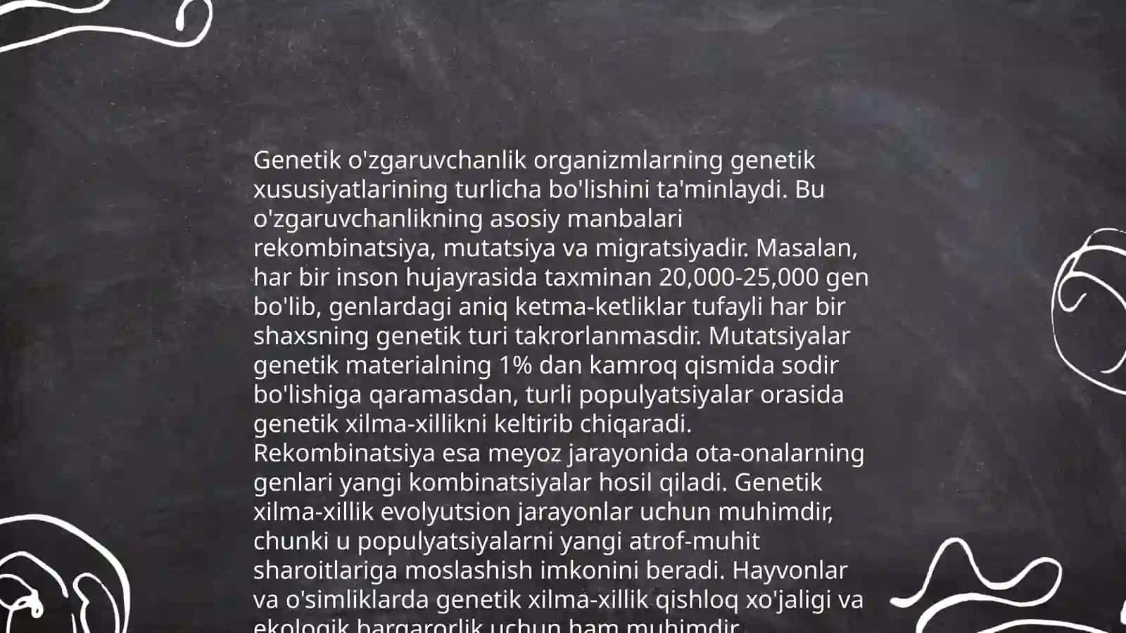 O'zgarivchanlik: xillari va tibbiyotdagi 3