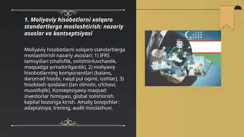 Moliyaviy hisobotlarni xalqaro standartlarga yetkazish istiqbollari 3