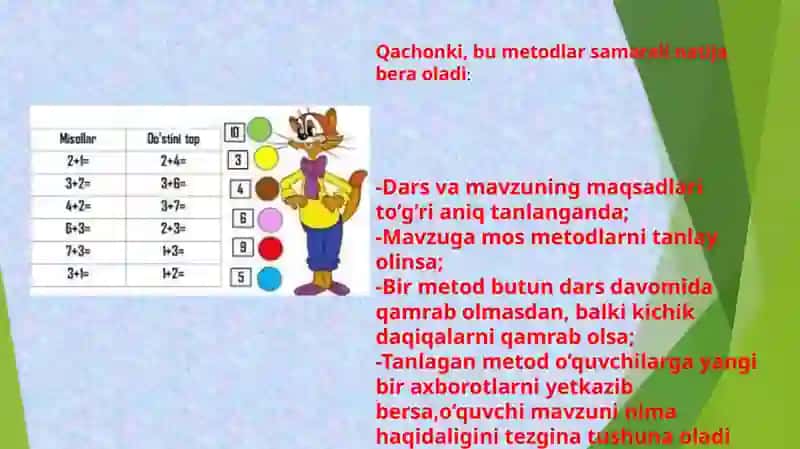 BOSHLANG`ICH SINFLARDA MATEMATIKA O`QITISHNI TASHKIL QILISHDA INTERAKTIV METODLARDAN FOYDALANISH 3