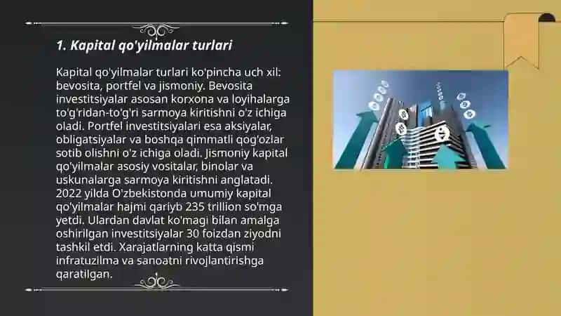 Kapital qo‘yilmalar va kapital bozori 3