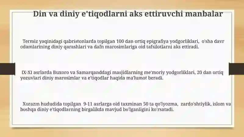 Oʼrta Osiyoning IX XI asrlar manbashunosligi 3