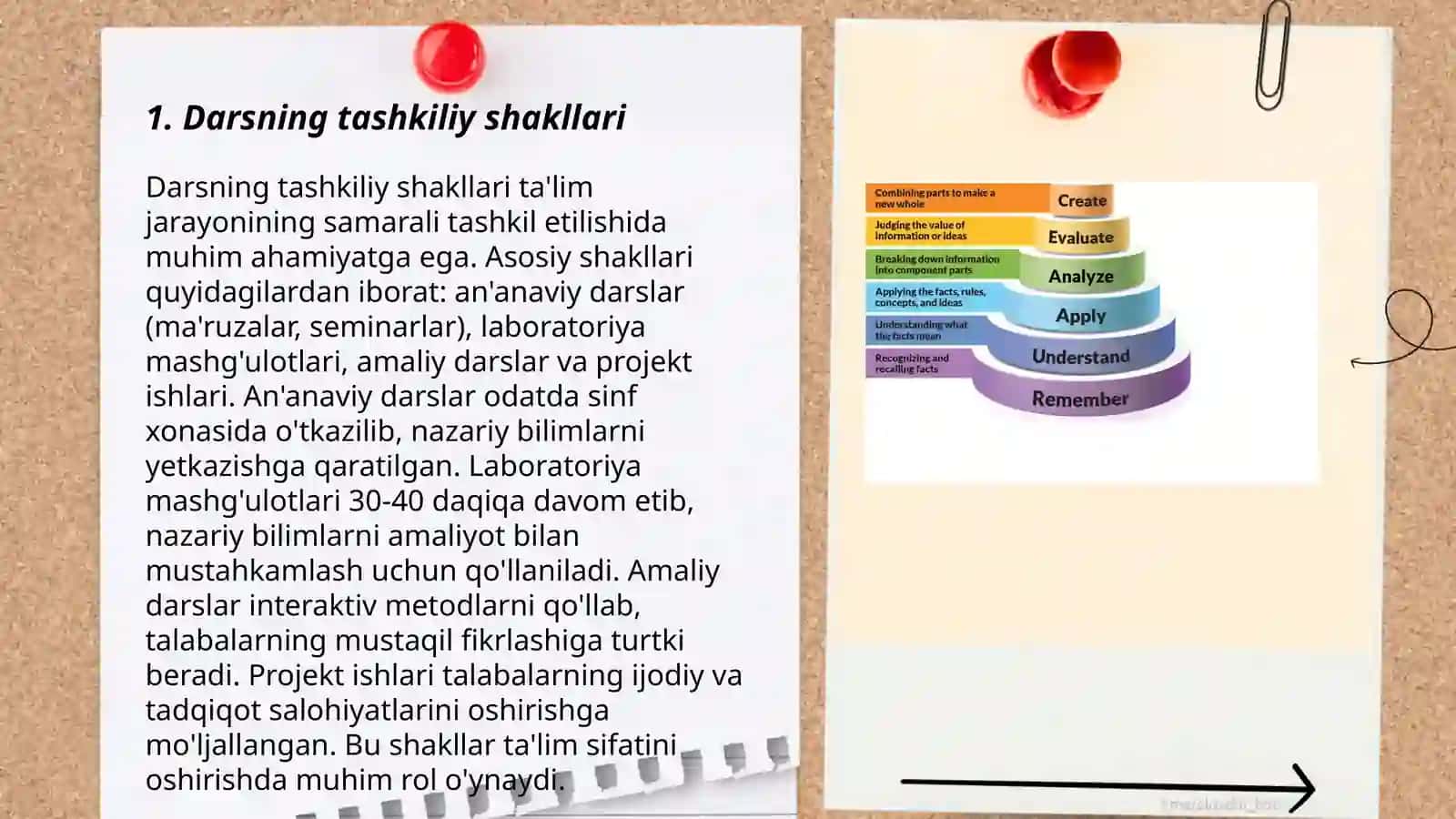 Ta'limning tashkiliy shakllari va metodlari 3