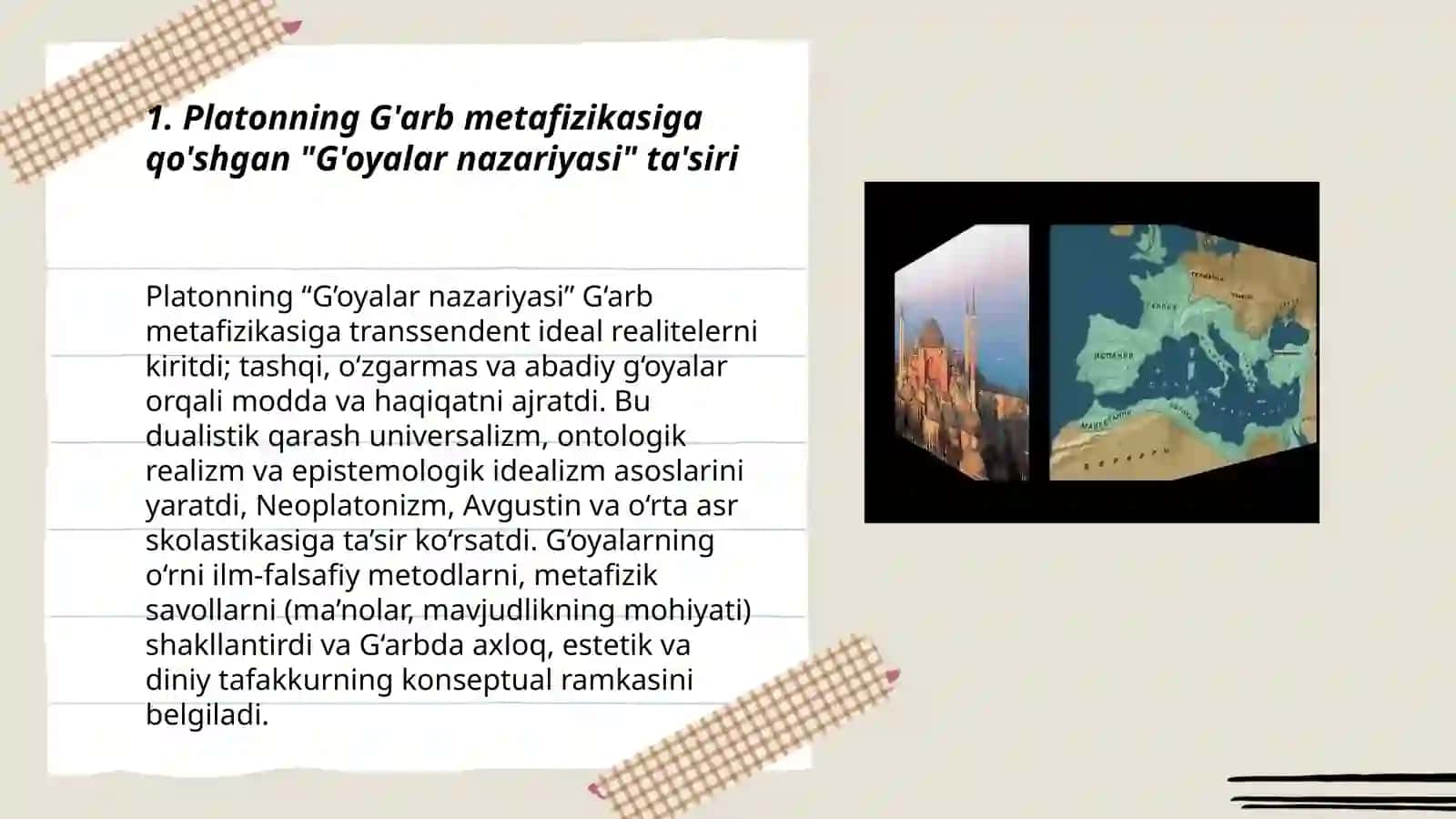 Platon va Aristotel falsafasini G'arb falsafiy rivojiga qo'shgan eng muhim hissasi nimada 3