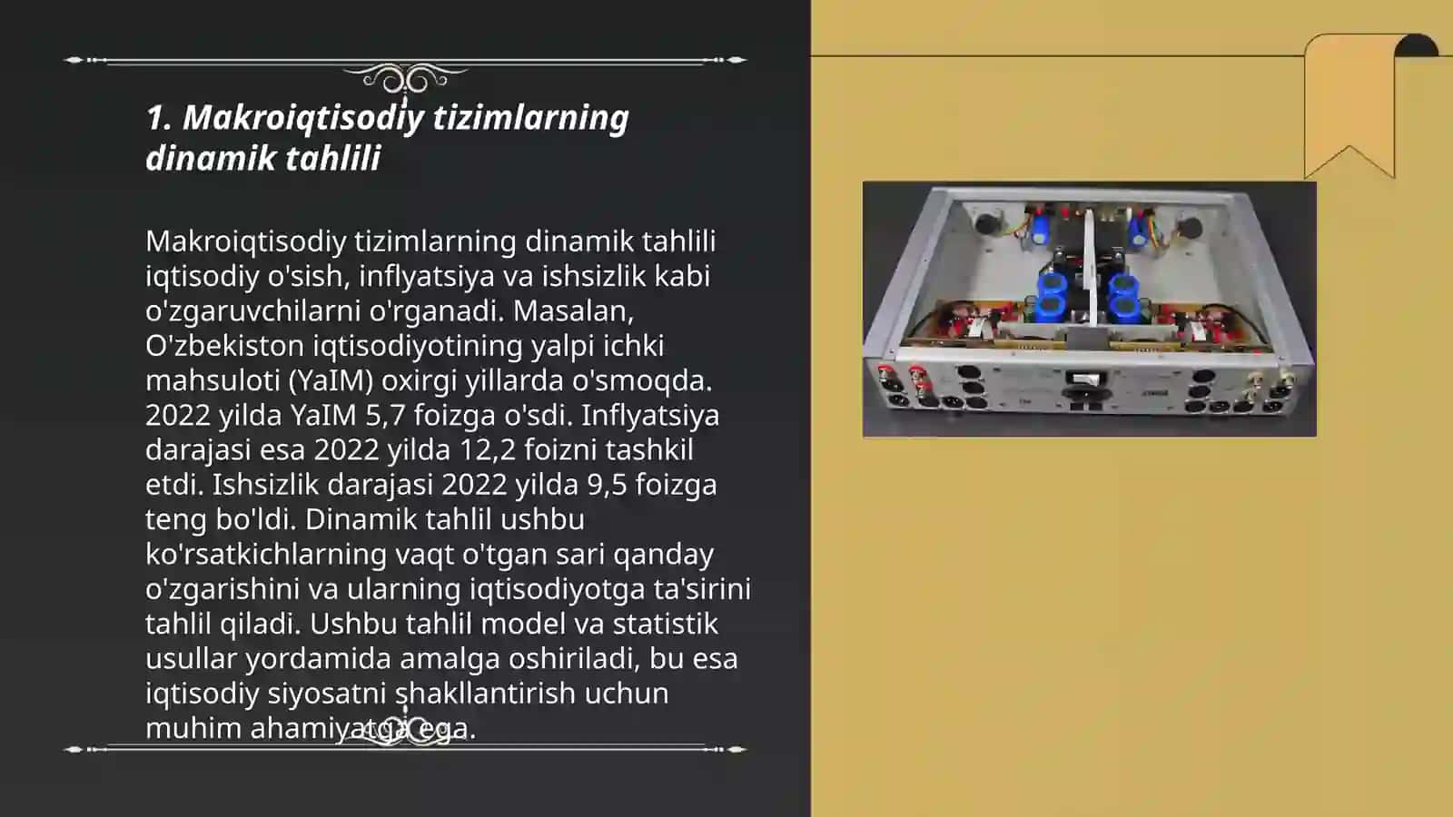 Makroiqtisodiy tizimlarning dinamik modellari 3