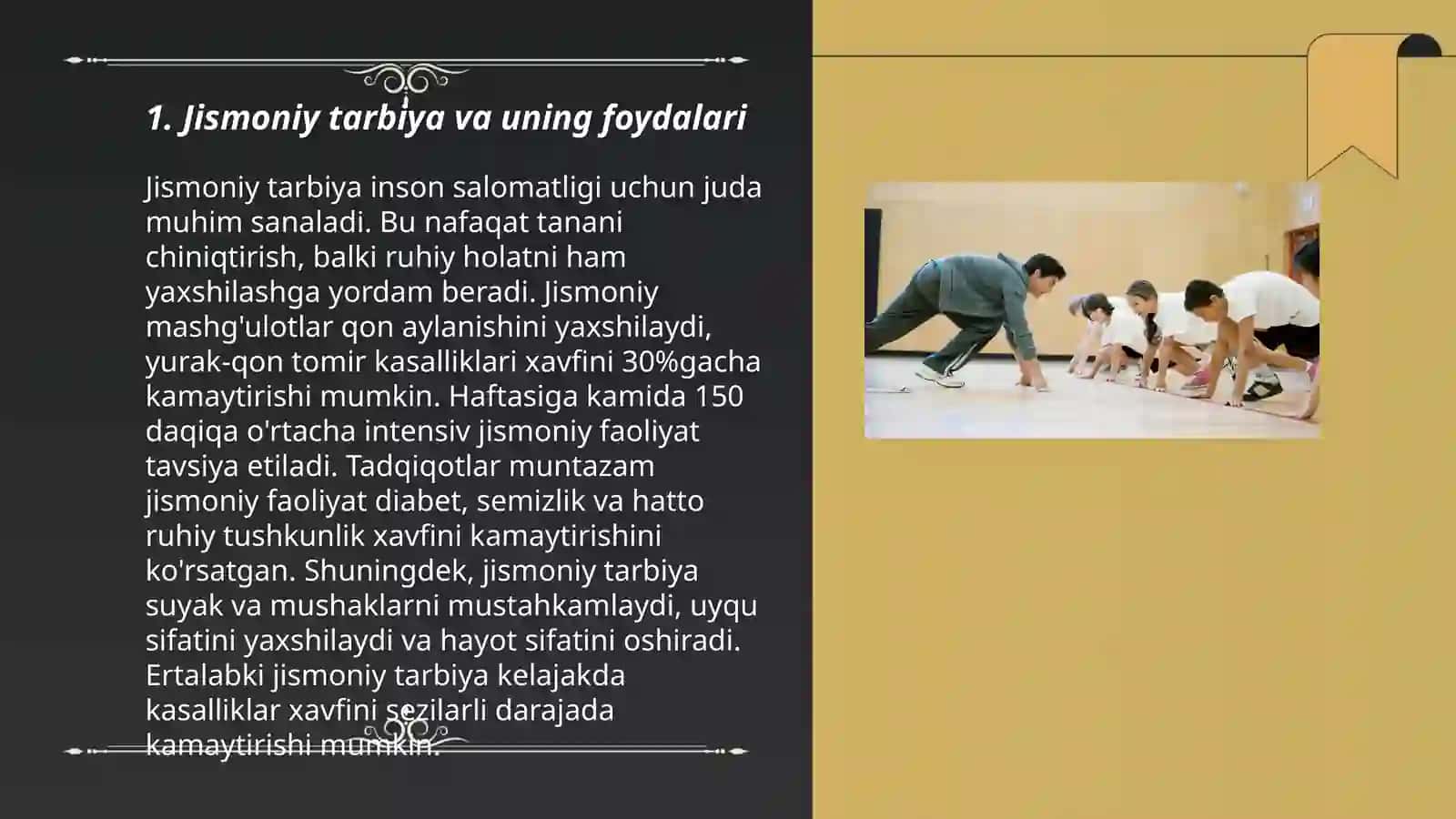 Jismoniy harakat faolligi 3