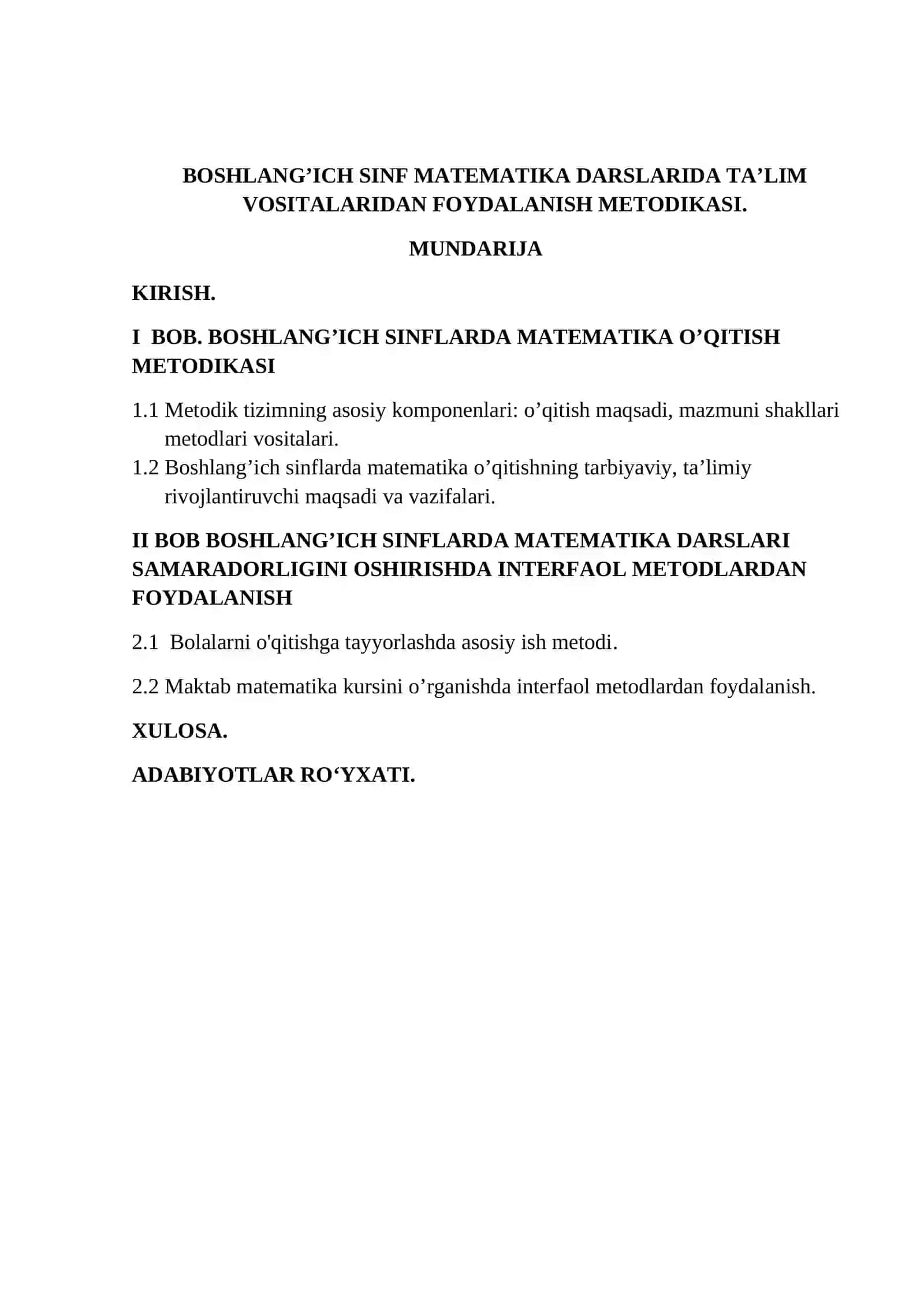 Boshlang‘ich sinf matematika darslarida ta’lim vositalaridan foydalanish metodikasi 3
