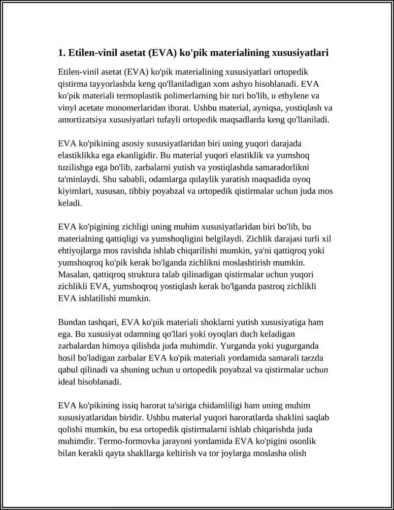 ORTOPEDIK QISTIRMA TAYYORLASH UCHUN QO‘LLANADIGAN XOM ASHYOLAR 3