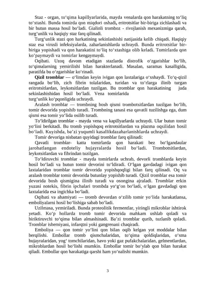 Patalogik anatomiya (gavda yorish va sud veterinariya yekspertizasi) fanidan amaliy mashg‘ulot ishlanmalari 3