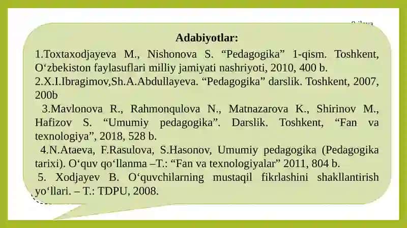 Umumiy pedagogika 3