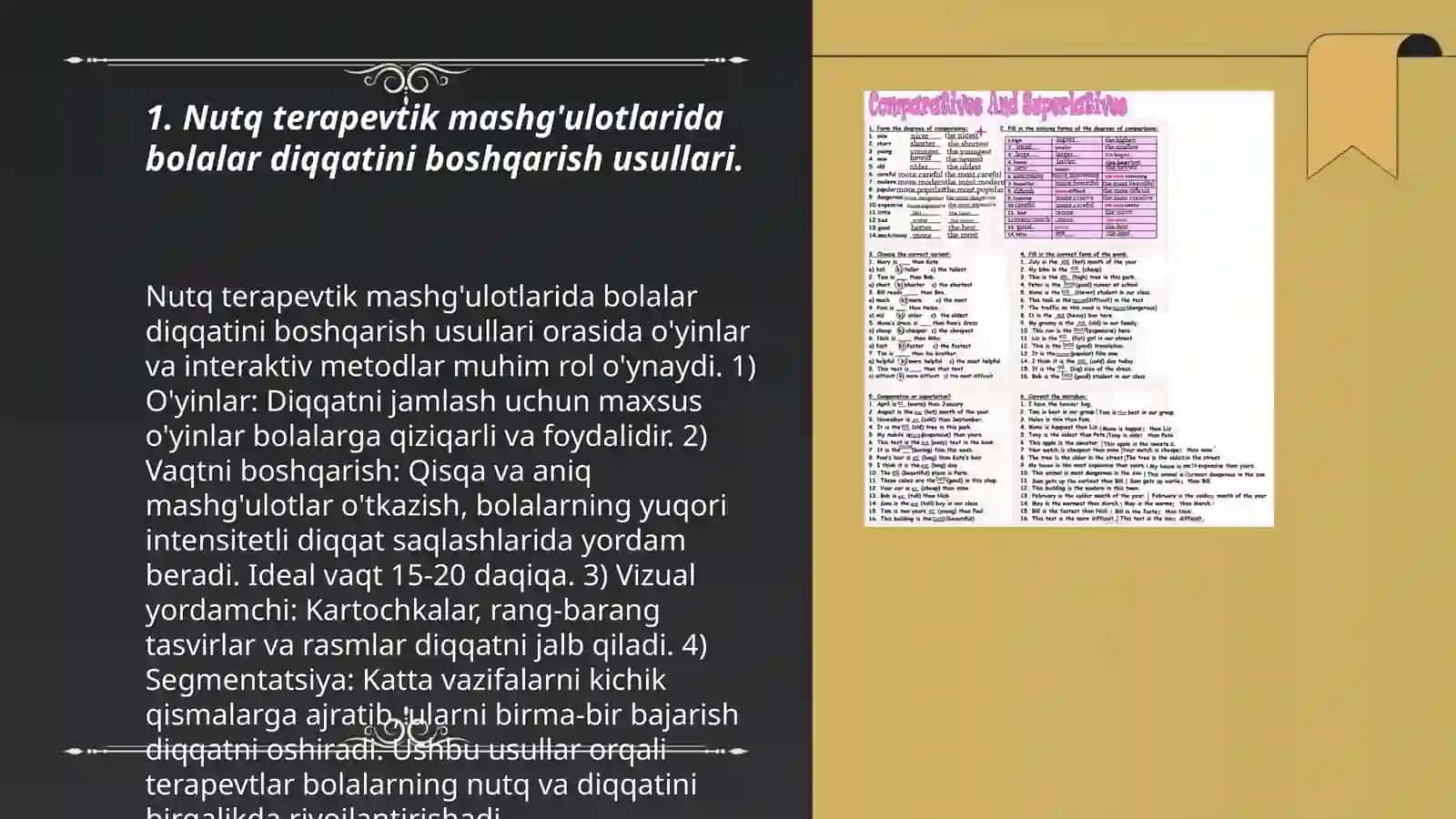 Nutqida nuqsoni bo'lgan maktabgacha yoshdagi bolalarda korreksiya va nutq terapiyasi jarayonida diqqatini rivojlantirish 3