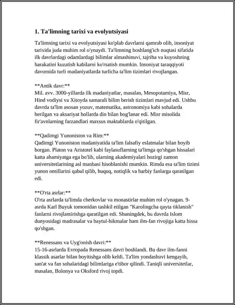 REFERAT Mavzu: YAPONIYA TA'LIM TIZIMI 3