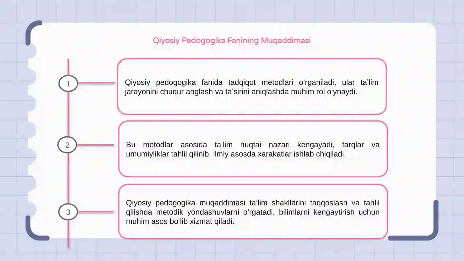 Qiyosiy pedogogika fanining tadqiqot metodlari 3
