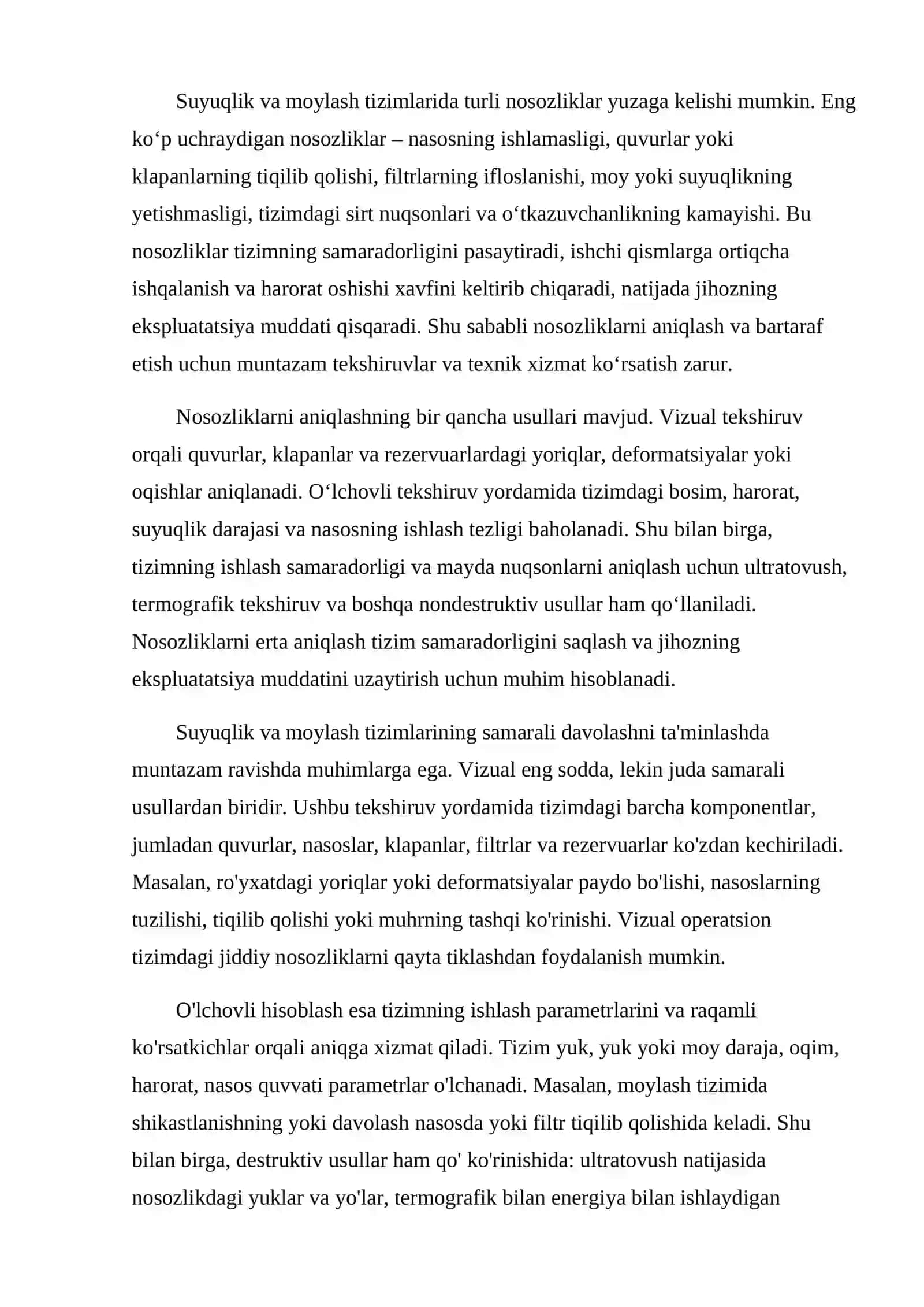 Suyuqlik va moylash tizimlarining mexanik jihozlarda ahamiyati va vazifasi 3