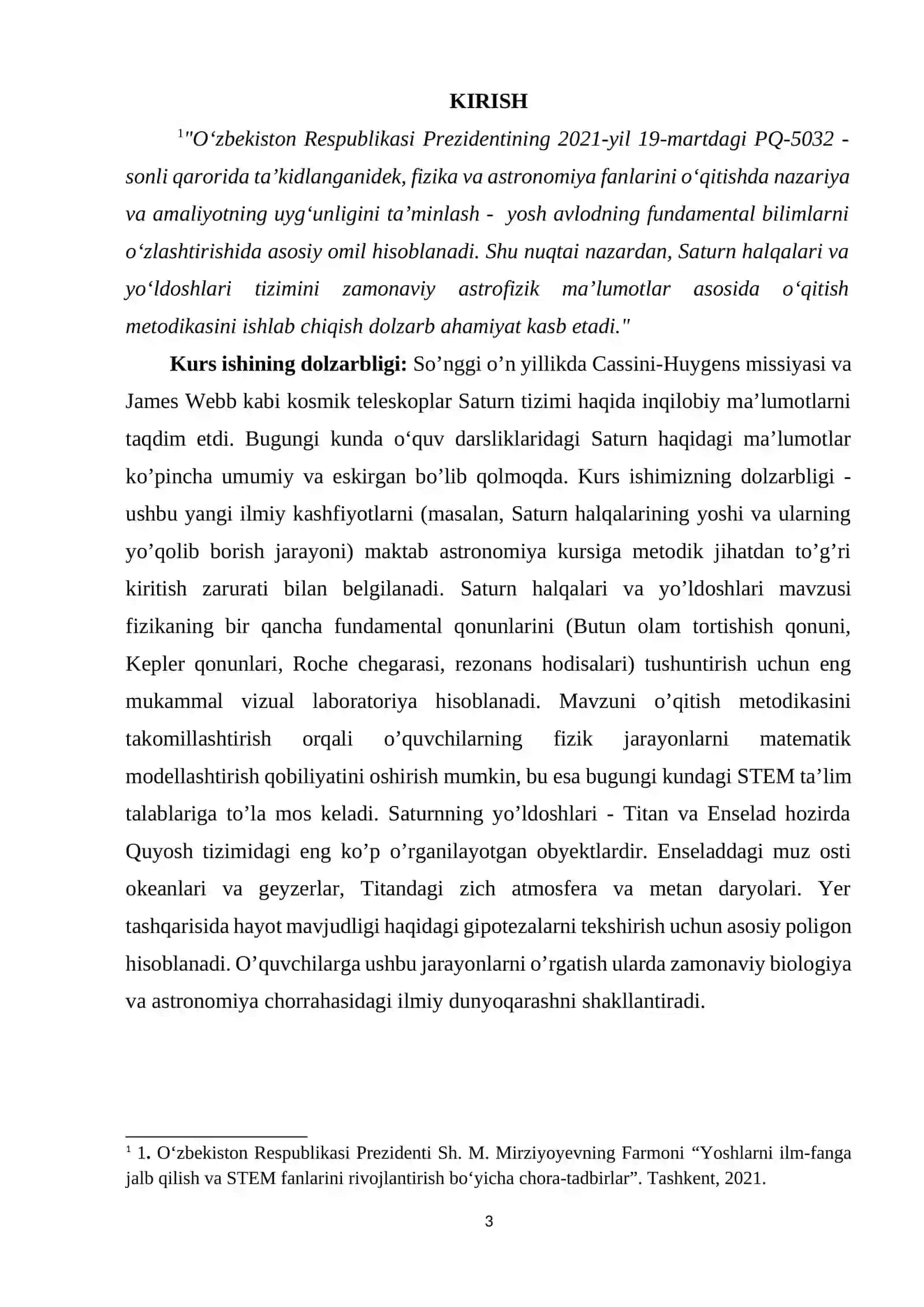 Astranomiya o’qitish metodikasi 3