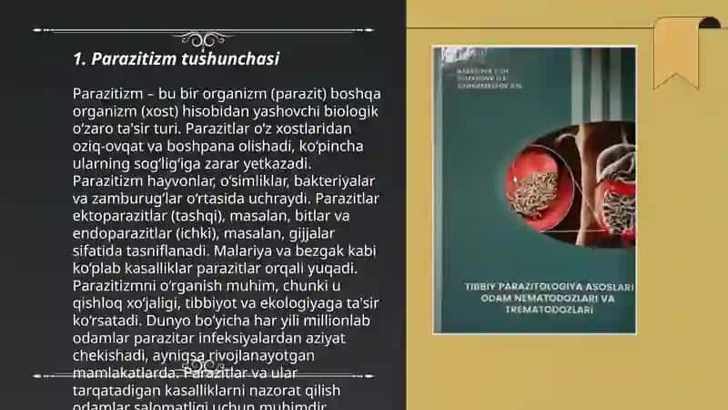 Parazitizmning va transmissiv tibiiy manbali kasalliklarning biologik asoslari.Tibbiy protozoloogiya by Isokova Ozoda 3