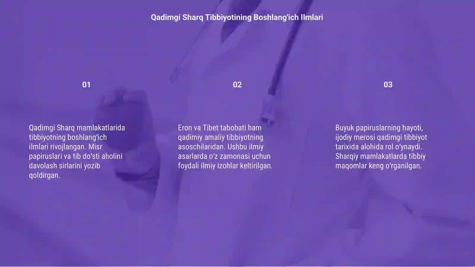Qadimgi Sharq Mamlakatlari Tibbiyoti (Misr,Eron,Tibet) 3