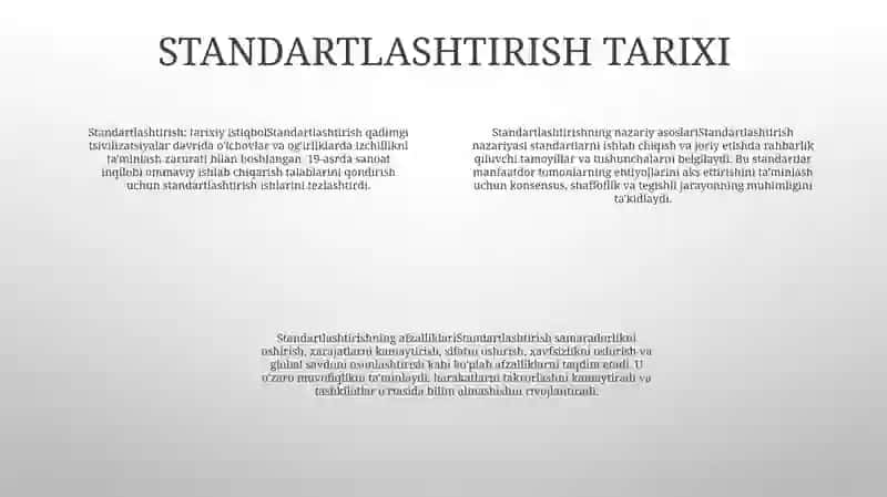 Standartlashtirishning Nazariy Asoslari 3