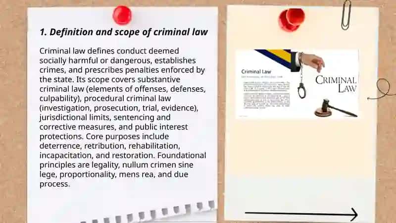 The concept, purpose, and principles of criminal Law 3