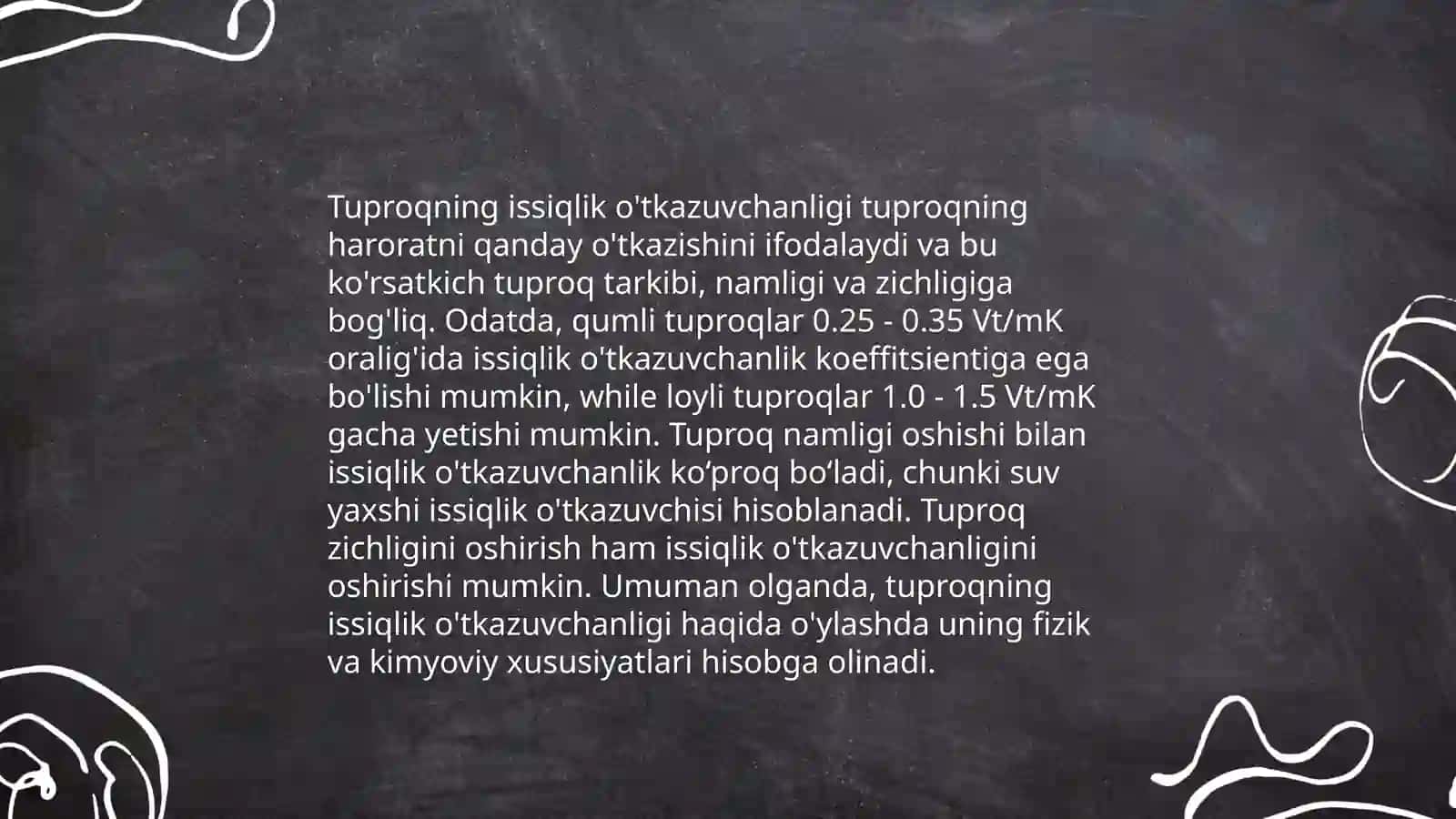 Tuproqning issiqlik va oziq rejimlarni yaxshilash 3