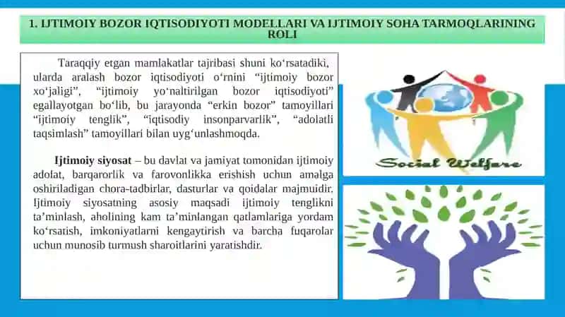 Ijtimoiy sohatarmoqlarining barqaror iqtisodiy rivojlanish g‘oyasi 3