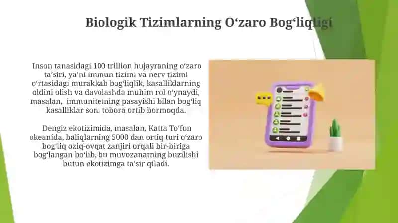 Biologik Integratsiya va Funktsiyasi 3
