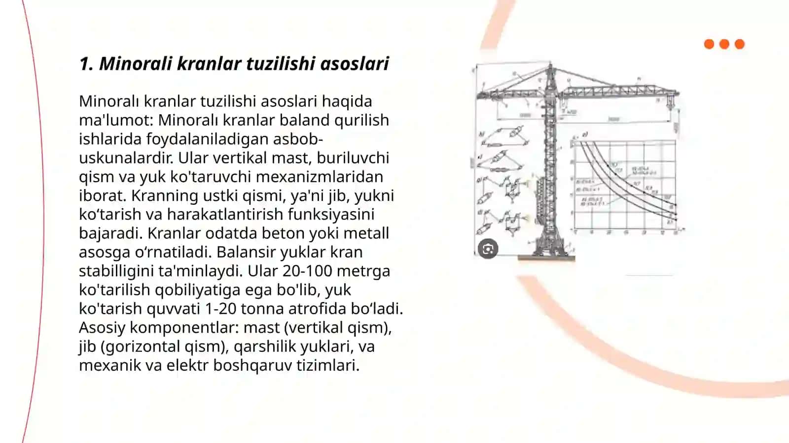 Minorali kranlarni tuzilishini o'rganish 3