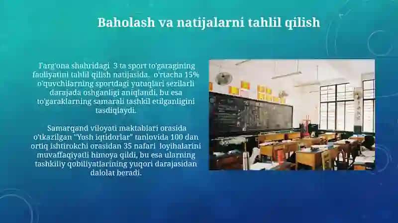 Sinfdan va maktabdan tashqari ishlarni tashkil etish 3
