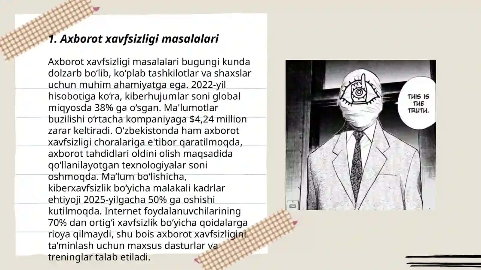 Globallashuv davrida axborot kommunikatsiya sohasida vujudga kelayotgan dolzarb muammolar 3