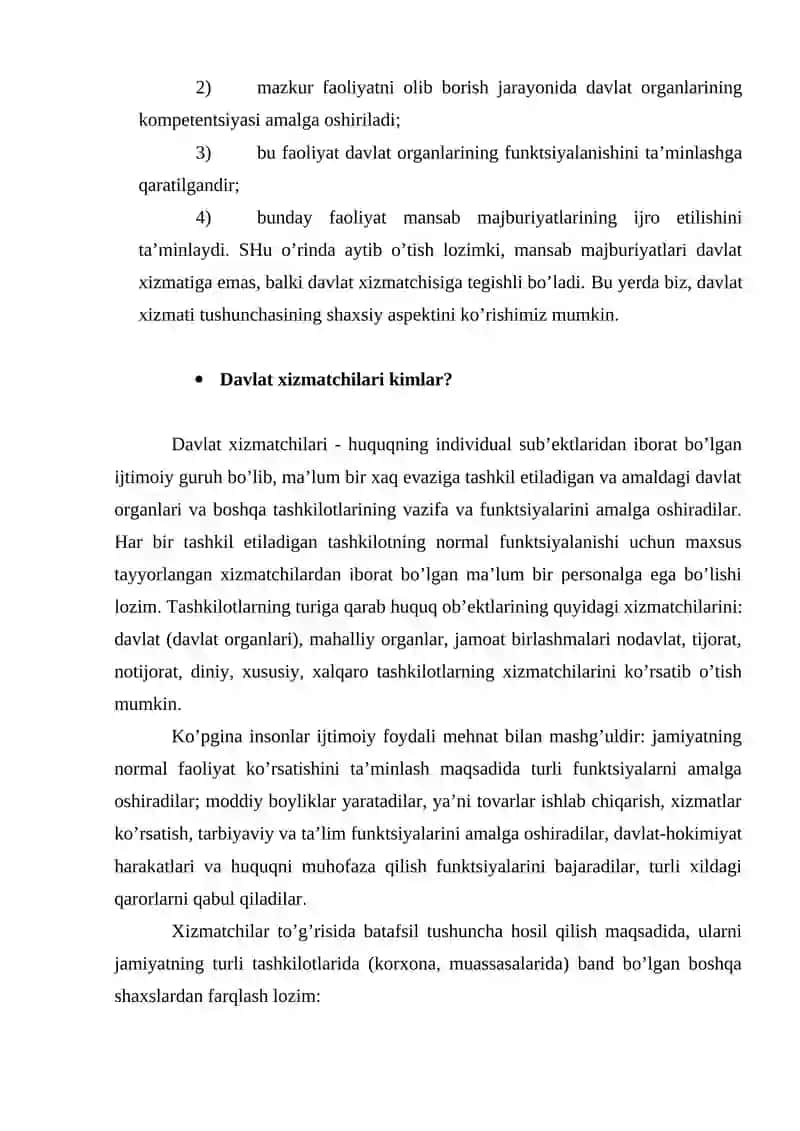 Davlat xizmati tushunchasi 3