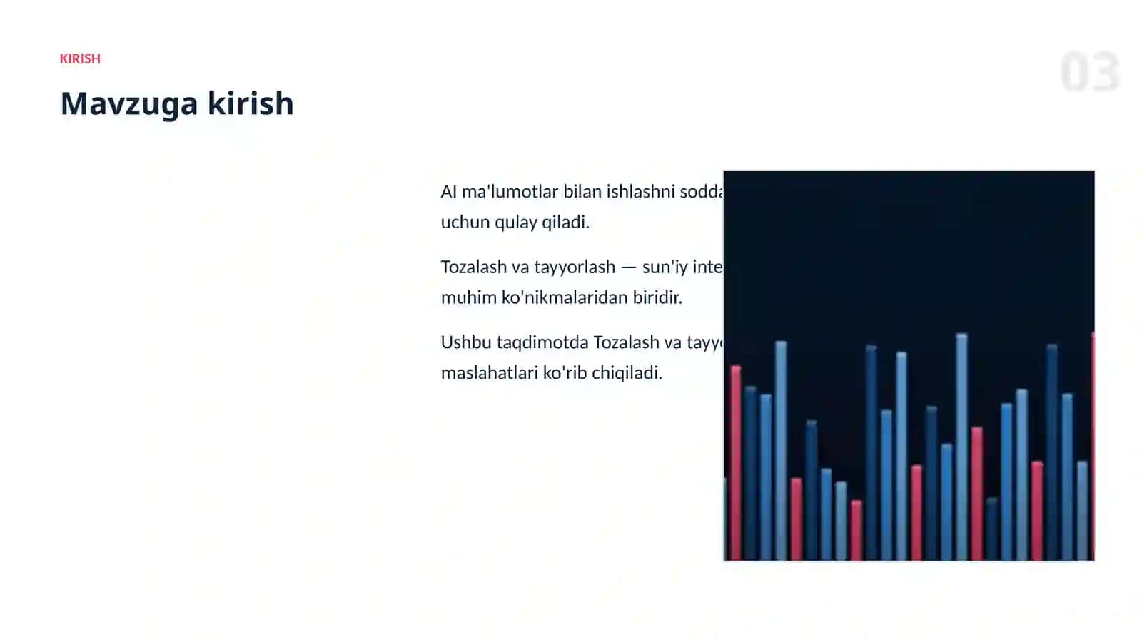 Sun'iy intellekt bo'yicha amaliy taqdimot · III to'plam 3