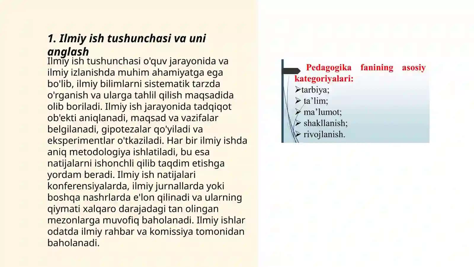 Ilmiy ish asoslari fanining maqsad va vazifalari 3
