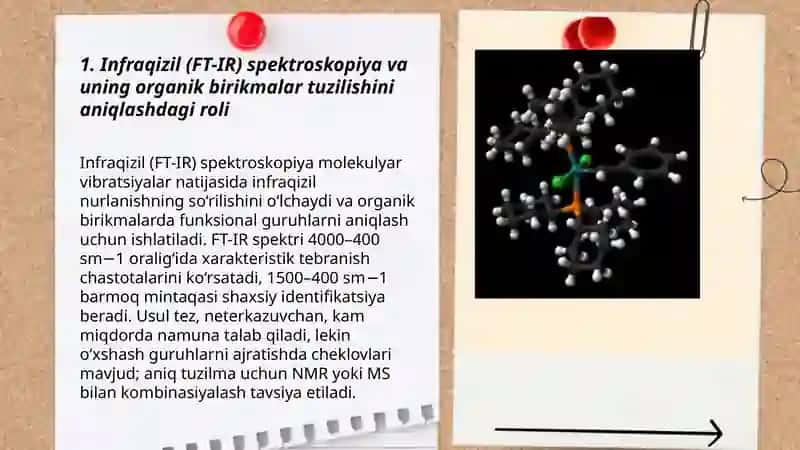 Organik moddalarni tuzilishini aniqlash uchun fizikaviy usullari 3