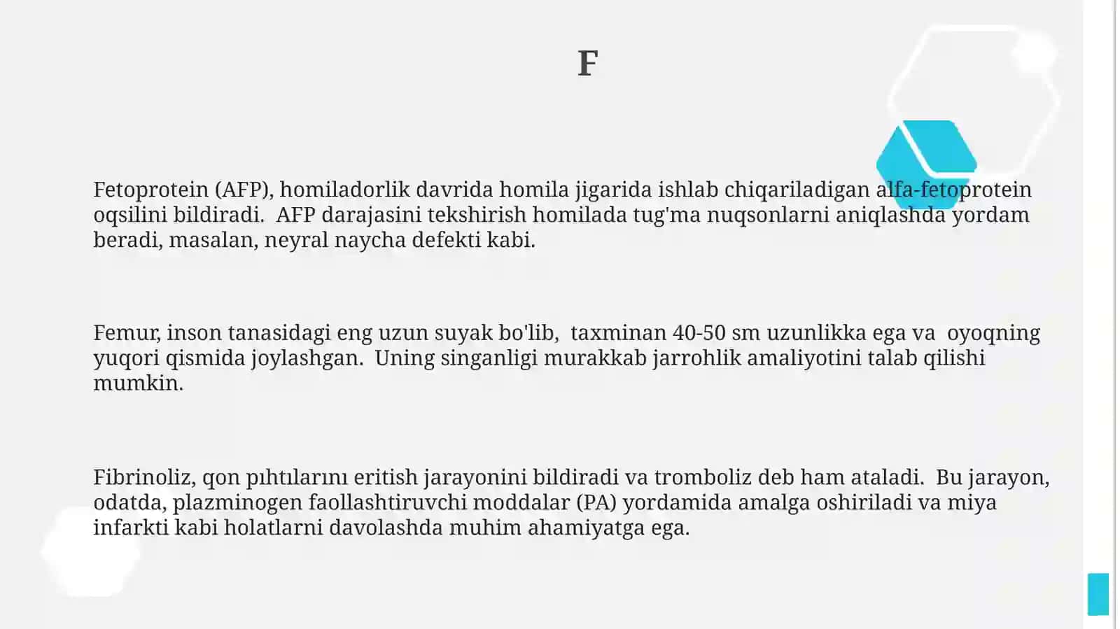 Alifbo bo'yicha tibbiy atamalar 3
